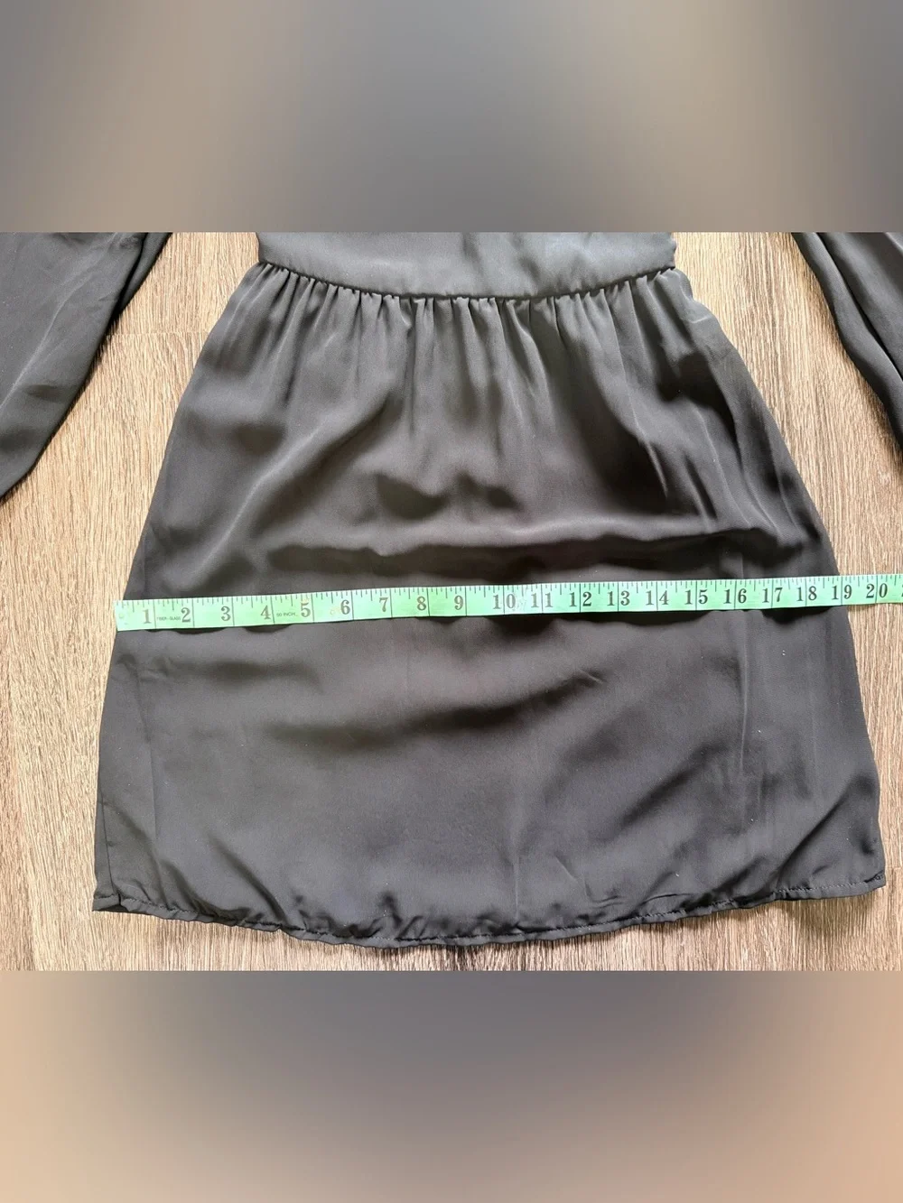 Hollister Black Long-Sleeve Square Neck Babydoll Dress size XS - Picture 11 of 12